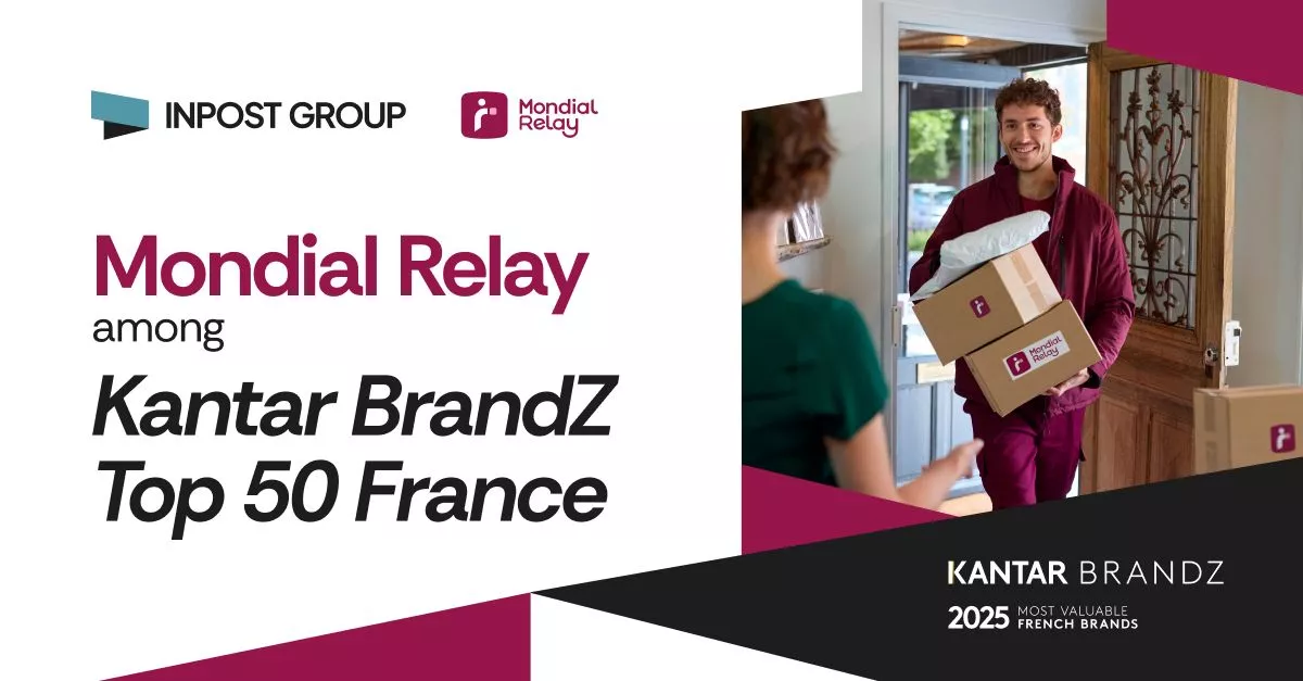 Mondial Relay among Kantar BrandZ Top 50 France